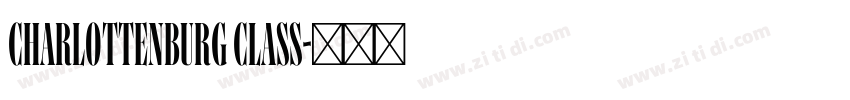 Charlottenburg Class字体转换